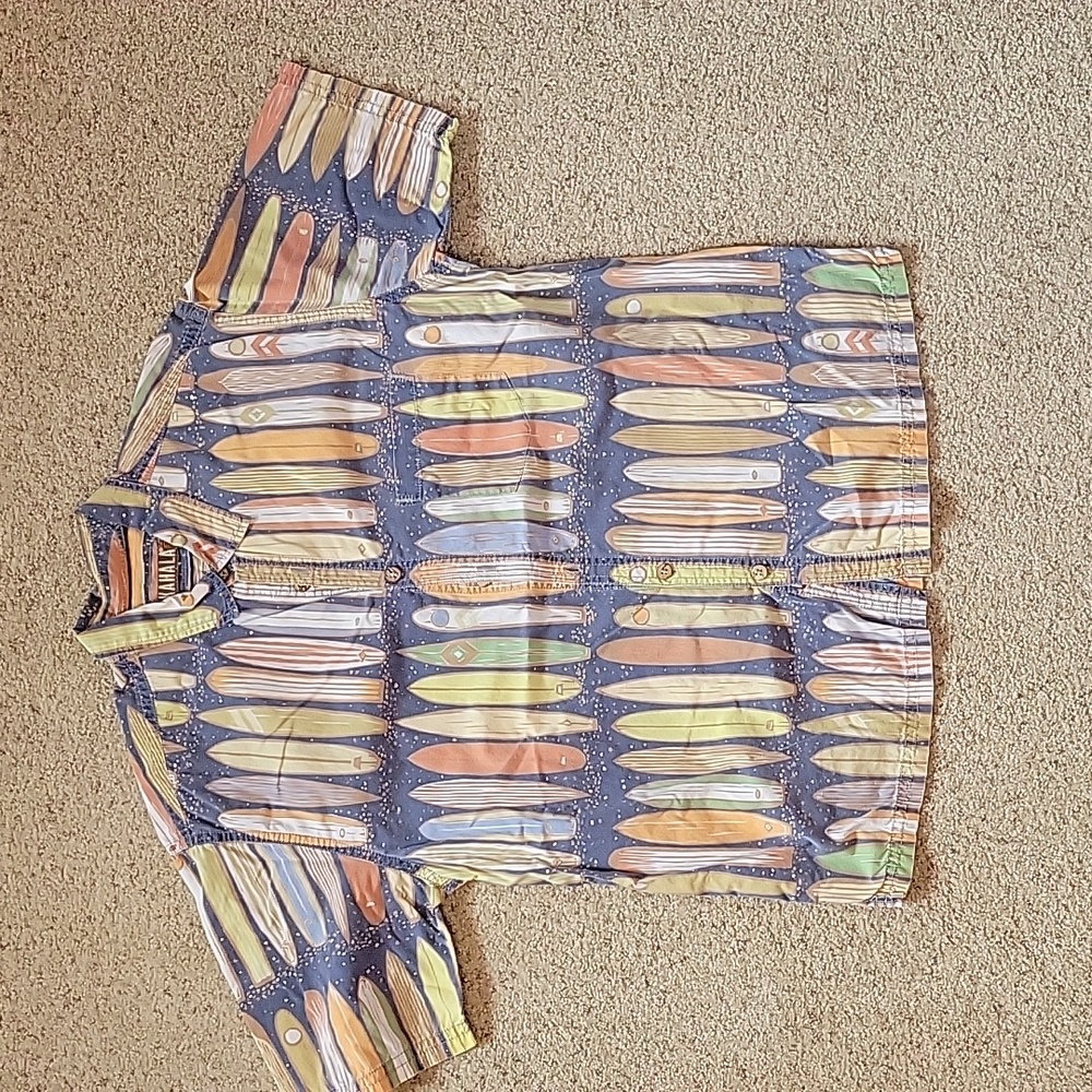 Fun surf board print shirt